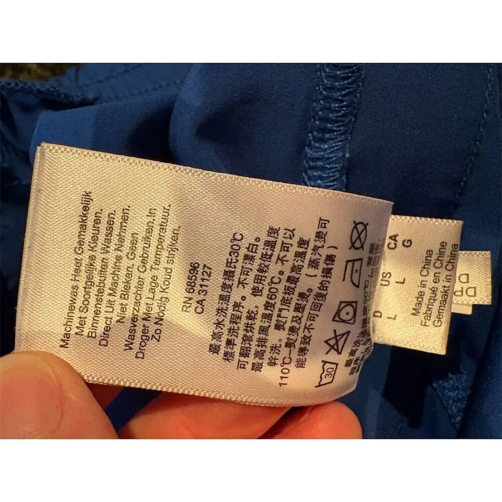 DKNY Sport Women's Blue Sweatpants Size L Elastic Waist Gathered Ankles - Picture 11 of 12
